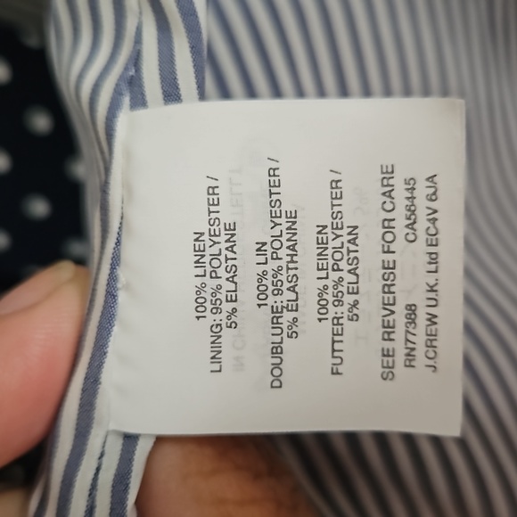 J Crew Navy Polka Dot Regent Blazer sz 4 - Picture 6 of 6